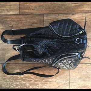 Black Quilted backpack/shoulder bag